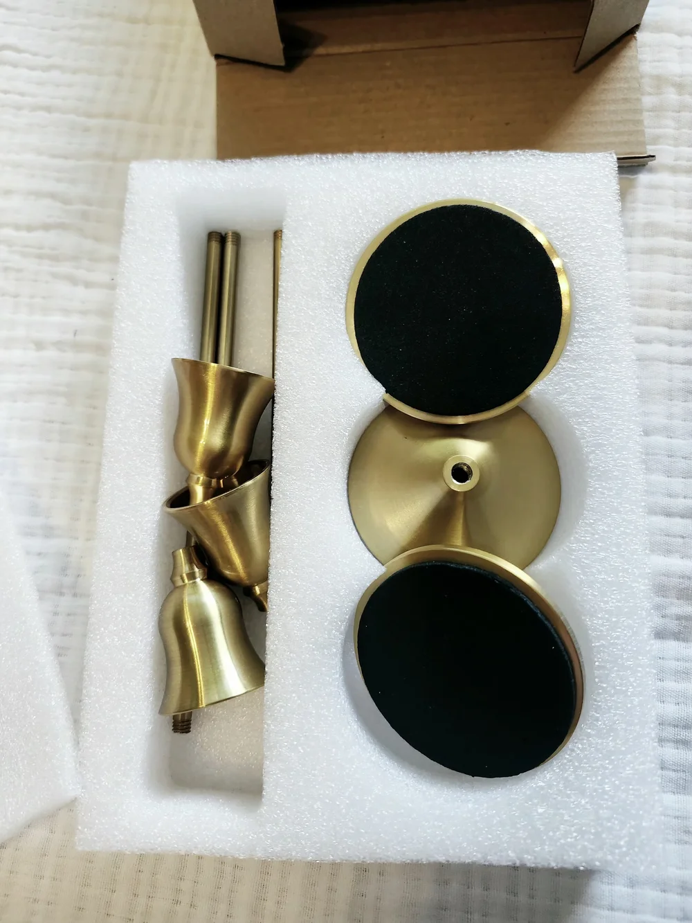Gold Taper Candle Holders – Set of 12 | 4 Boxes